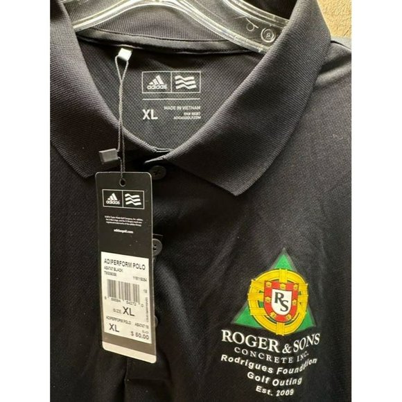 NWT Adidas Roger‎ & Sons Concrete Polo Size X-Large - Picture 2 of 3